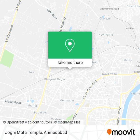 Jogni Mata Temple map