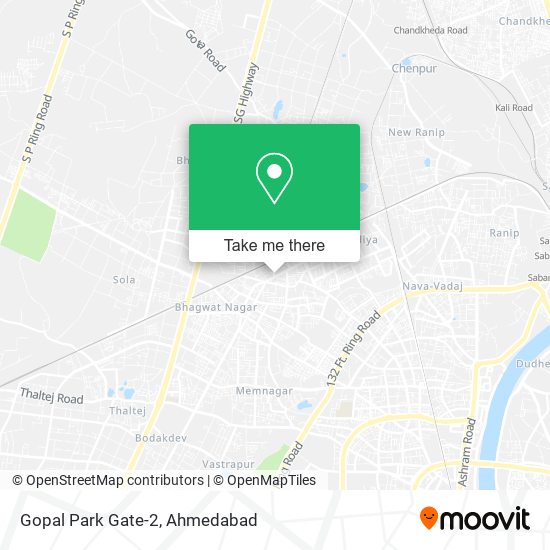 Gopal Park Gate-2 map