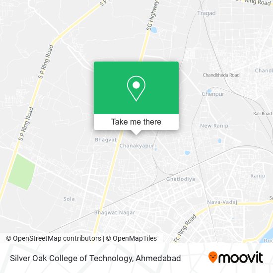 Silver Oak College of Technology map