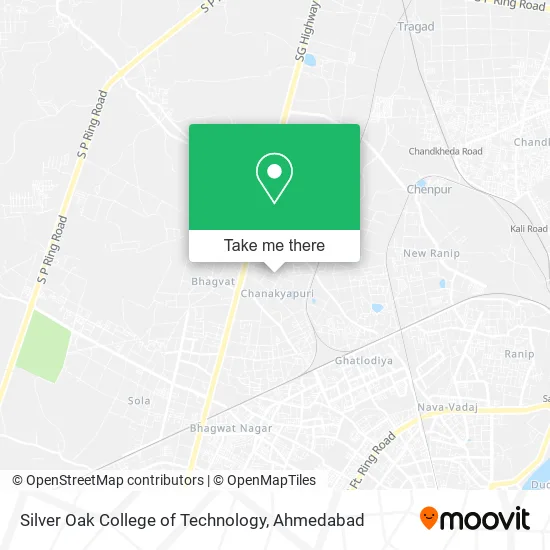 Silver Oak College of Technology map