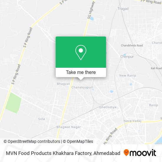 MVN Food Products Khakhara Factory map