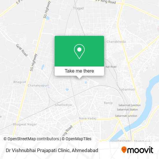 Dr Vishnubhai Prajapati Clinic map