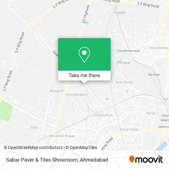 Sabar Paver & Tiles Showroom map