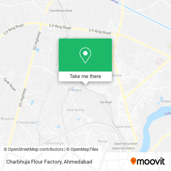 Charbhuja Flour Factory map