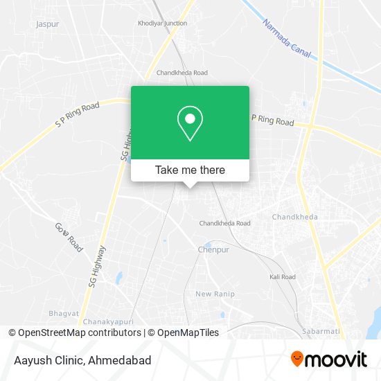 Aayush Clinic map