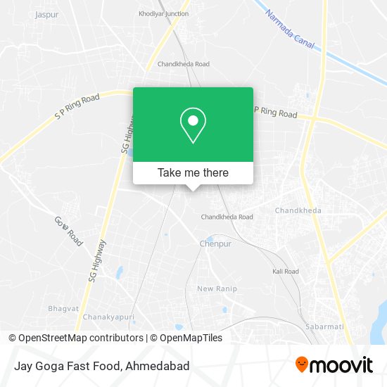 Jay Goga Fast Food map