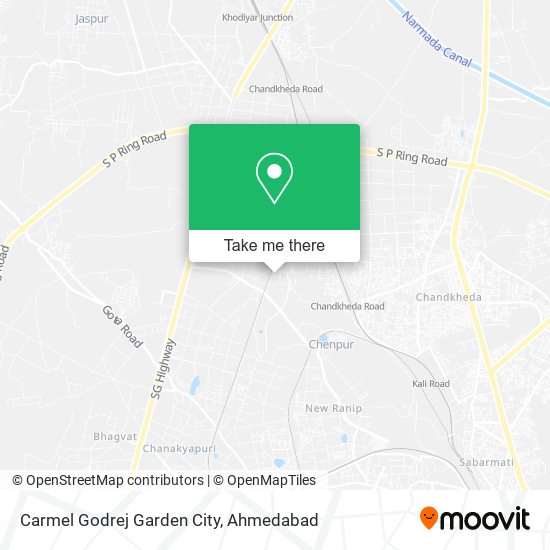 Carmel Godrej Garden City map