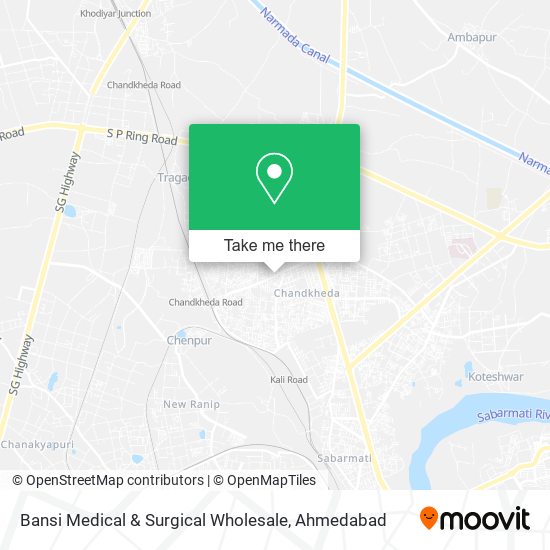 Bansi Medical & Surgical Wholesale map