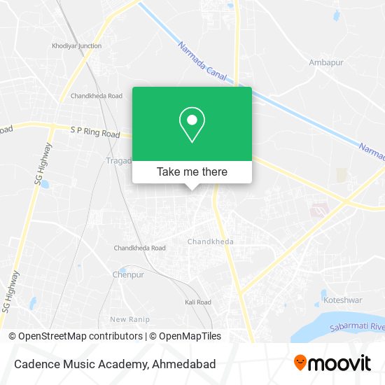 Cadence Music Academy map