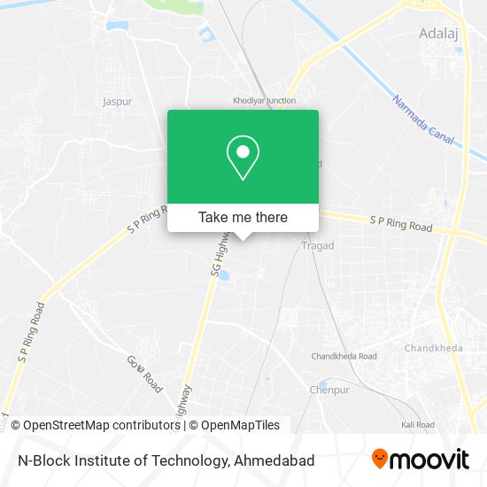 N-Block Institute of Technology map