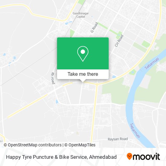 Happy Tyre Puncture & Bike Service map
