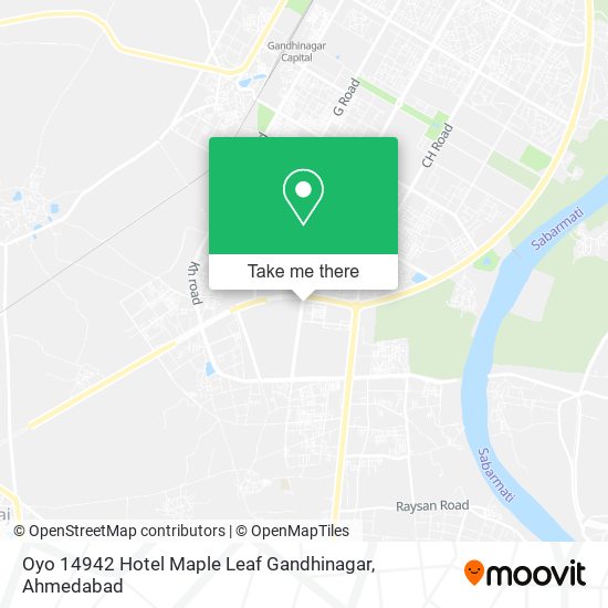 Oyo 14942 Hotel Maple Leaf Gandhinagar map