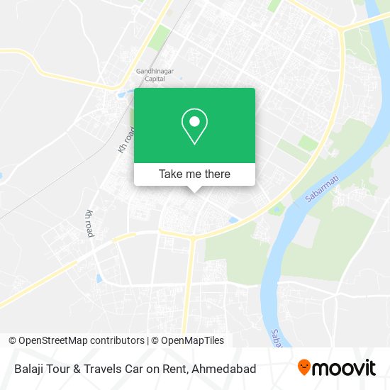 Balaji Tour & Travels Car on Rent map
