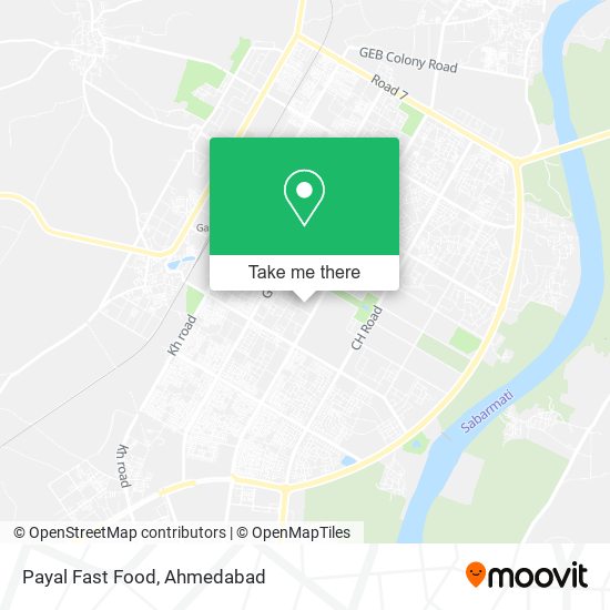 Payal Fast Food map