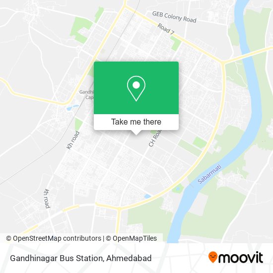 Gandhinagar Bus Station map