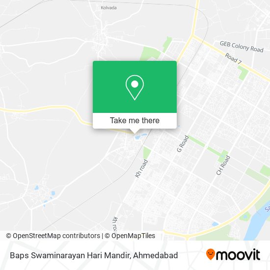 Baps Swaminarayan Hari Mandir map