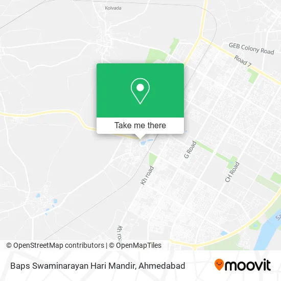 Baps Swaminarayan Hari Mandir map