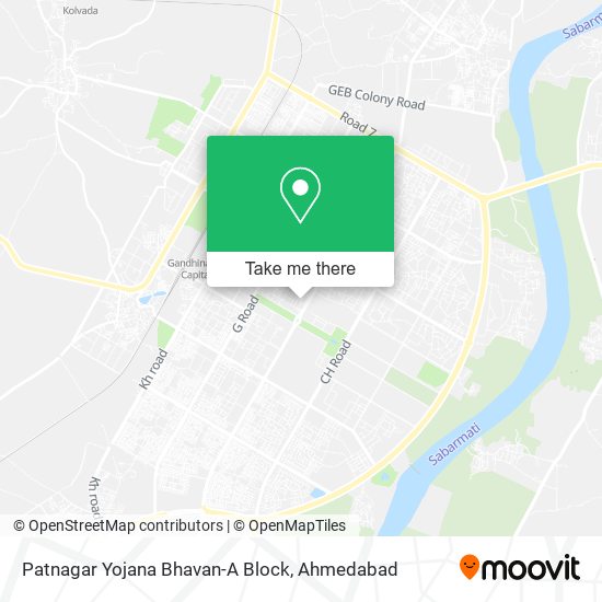 Patnagar Yojana Bhavan-A Block map