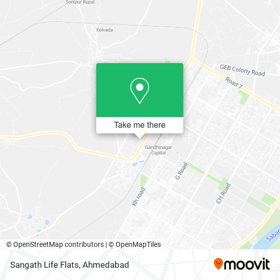 Sangath Life Flats map