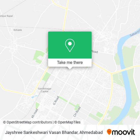Jayshree Sankeshwari Vasan Bhandar map