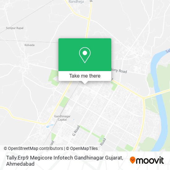 Tally.Erp9 Megicore Infotech Gandhinagar Gujarat map