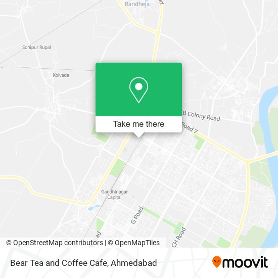 Bear Tea and Coffee Cafe map