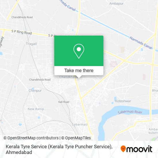 Kerala Tyre Service map