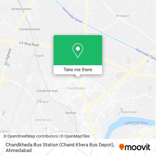 Chandkheda Bus Station (Chand Khera Bus Depot) map