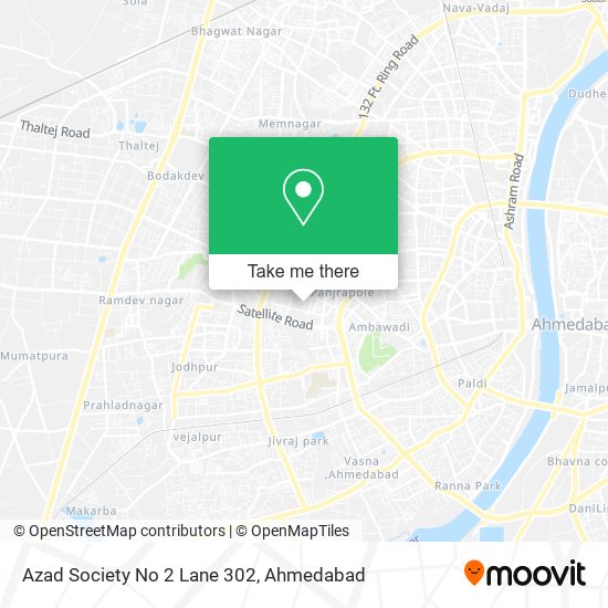 Azad Society No 2 Lane 302 map