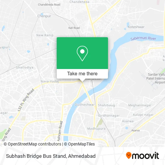 Subhash Bridge Bus Stand map