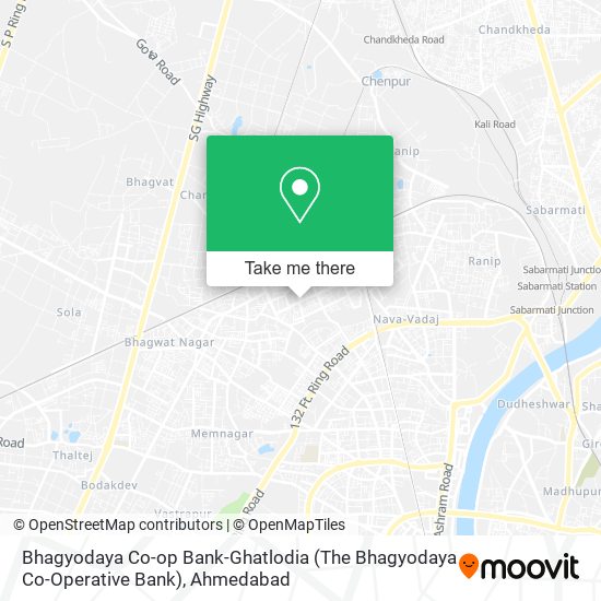 Bhagyodaya Co-op Bank-Ghatlodia (The Bhagyodaya Co-Operative Bank) map