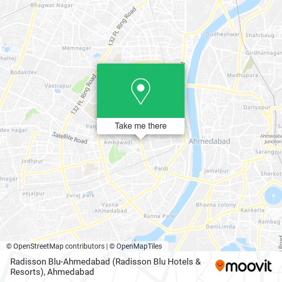 Radisson Blu-Ahmedabad (Radisson Blu Hotels & Resorts) map