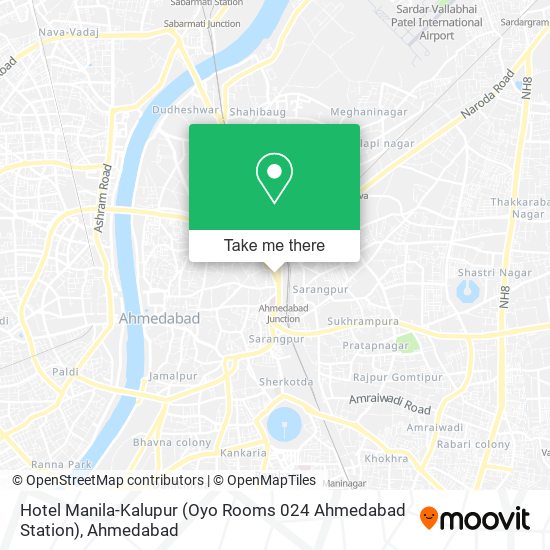 Hotel Manila-Kalupur (Oyo Rooms 024 Ahmedabad Station) map