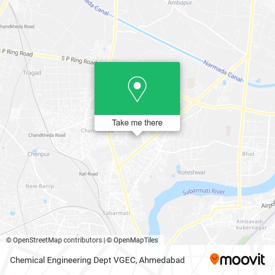 Chemical Engineering Dept VGEC map