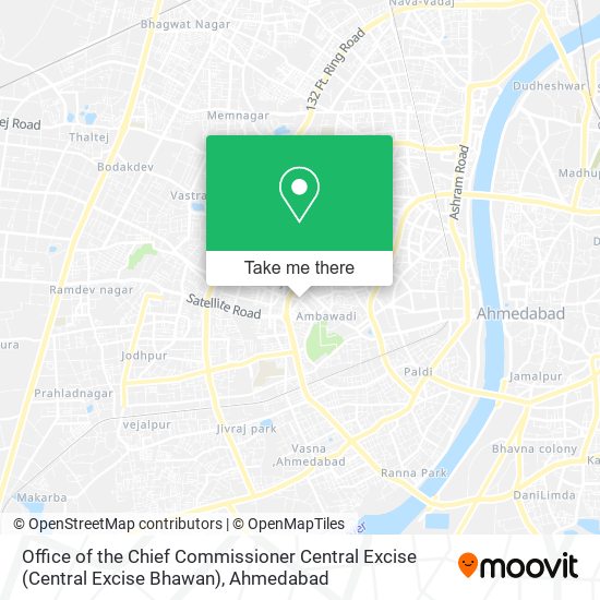 Office of the Chief Commissioner Central Excise (Central Excise Bhawan) map