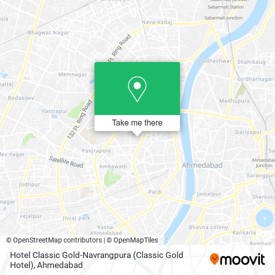 Hotel Classic Gold-Navrangpura map