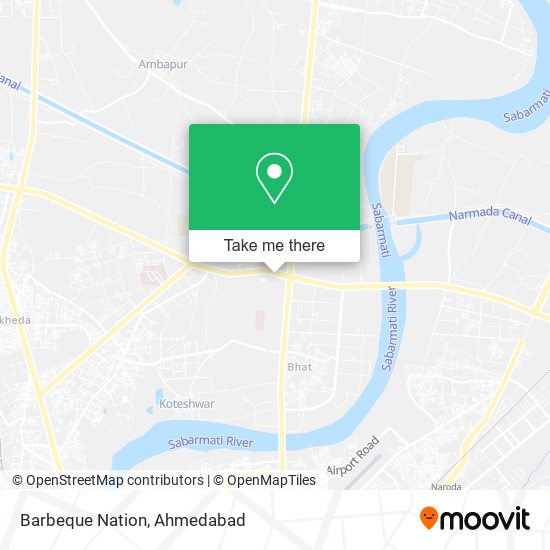 Barbeque Nation map