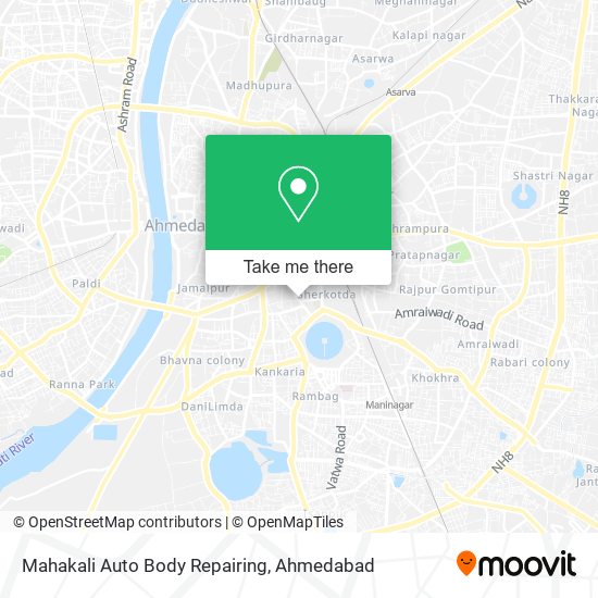 Mahakali Auto Body Repairing map