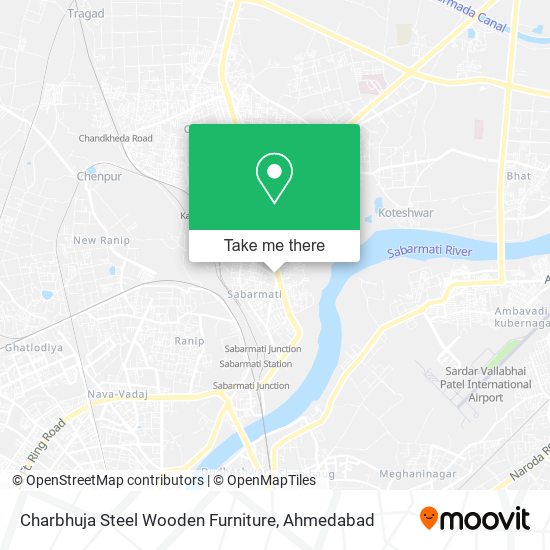 Charbhuja Steel Wooden Furniture map