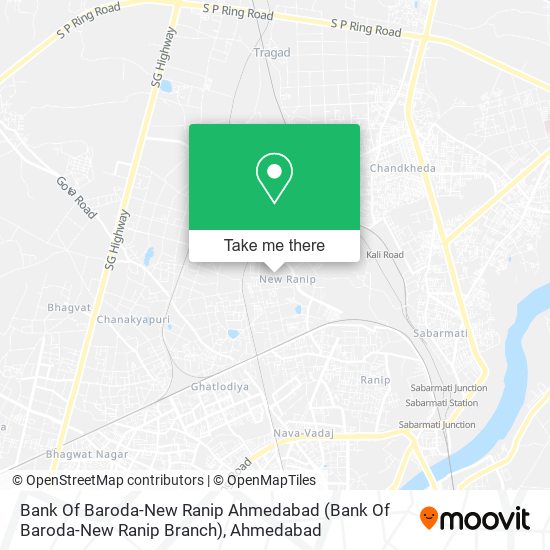 Bank Of Baroda-New Ranip Ahmedabad map