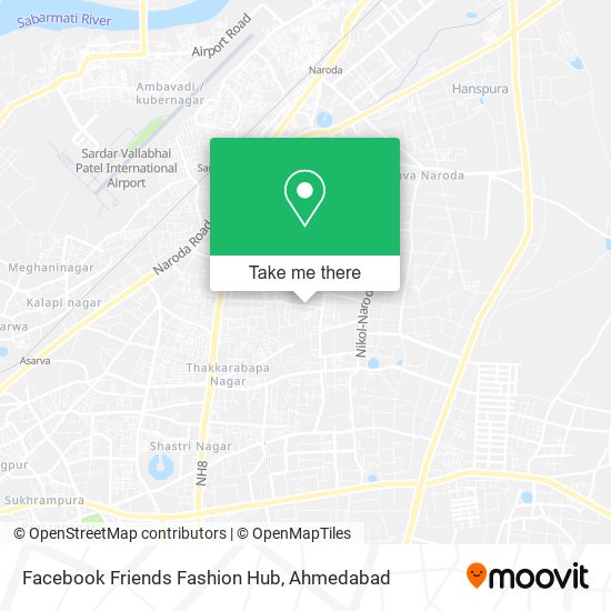 Facebook Friends Fashion Hub map