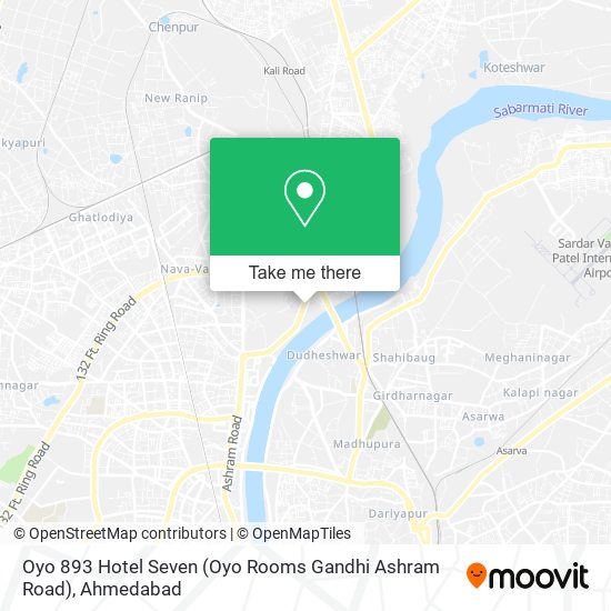 Oyo 893 Hotel Seven (Oyo Rooms Gandhi Ashram Road) map