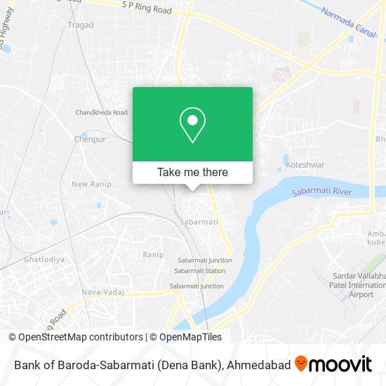 Bank of Baroda-Sabarmati (Dena Bank) map