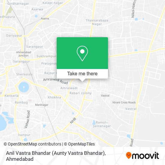 Anil Vastra Bhandar (Aunty Vastra Bhandar) map