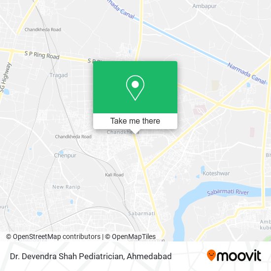 Dr. Devendra Shah Pediatrician map