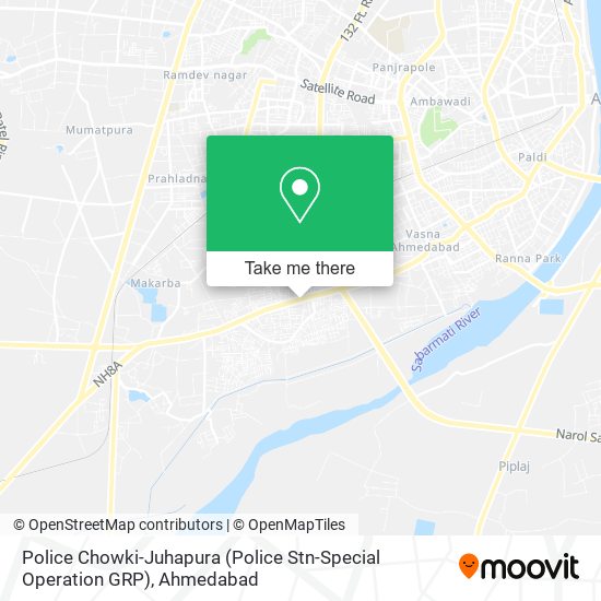 Police Chowki-Juhapura (Police Stn-Special Operation GRP) map