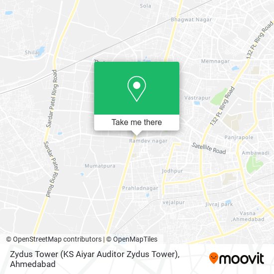 Zydus Tower (KS Aiyar Auditor Zydus Tower) map