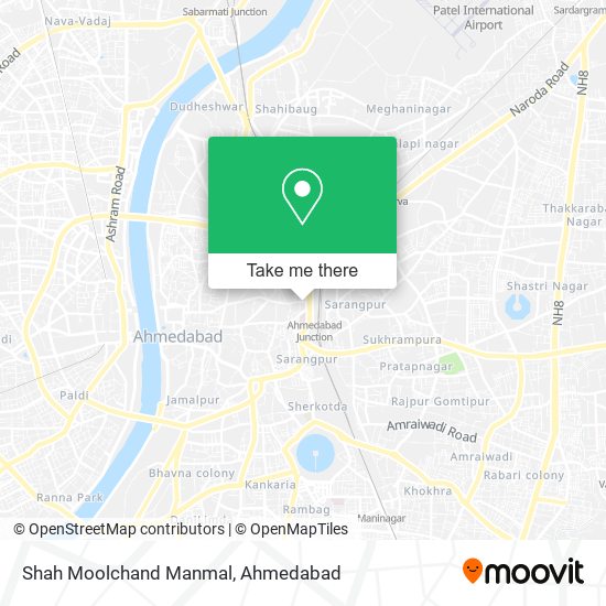 Shah Moolchand Manmal map