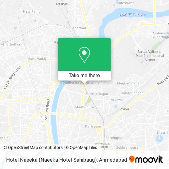 Hotel Naeeka (Naeeka Hotel-Sahibaug) map
