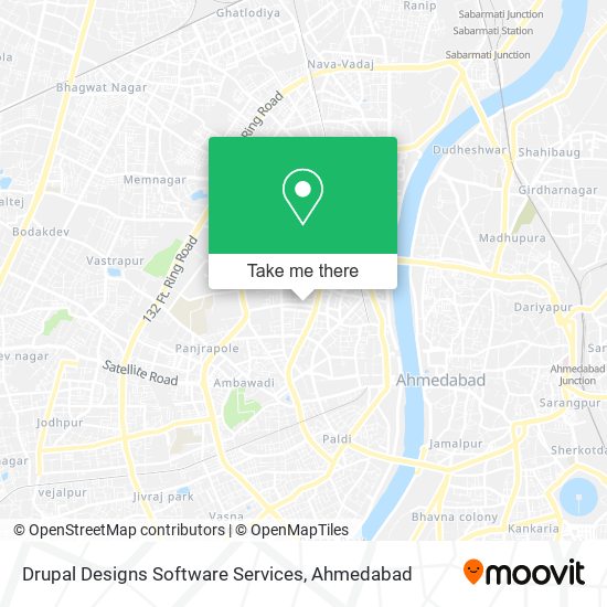Drupal Designs Software Services map